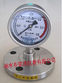 隔膜耐振压力表0-0.6