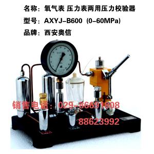 氧气表、压力表两用压力校验器AXYJ-B600