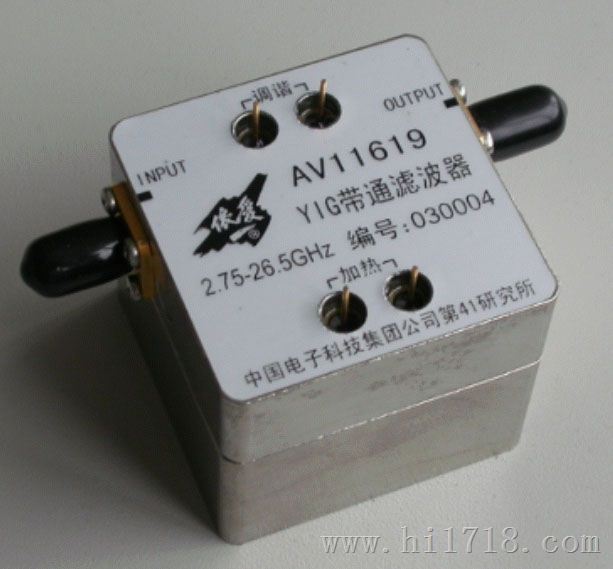 YIG调谐带通滤波器
