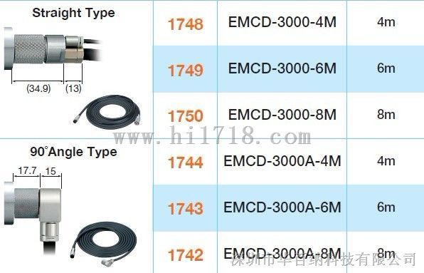 EMCD-3000-4M马达线