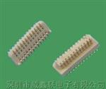 侧插单槽板对板连接器