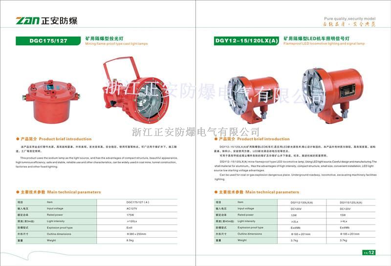 DGC175矿用隔爆型投光灯