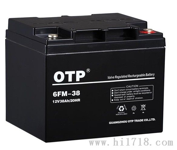 OTP电池6FM-38/12V38AH