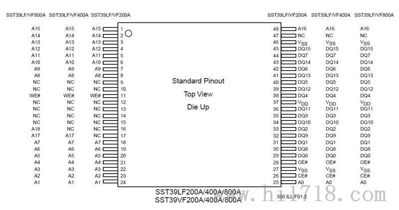 SST39VF800A-70-4C-EKE存储器