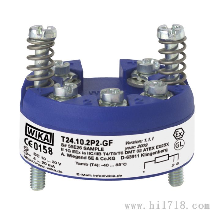 WIKA   T24 模拟式温度变送器