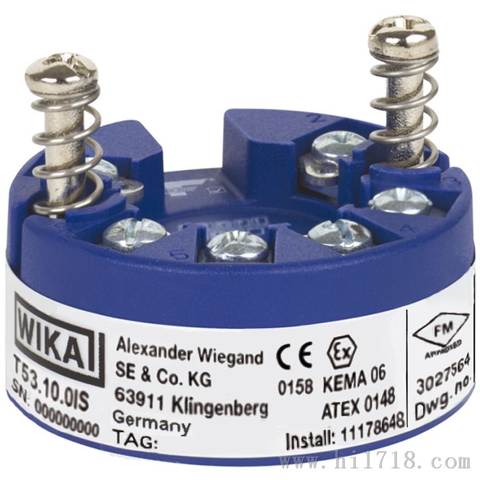 WIKA  T53 现场总线温度变送器