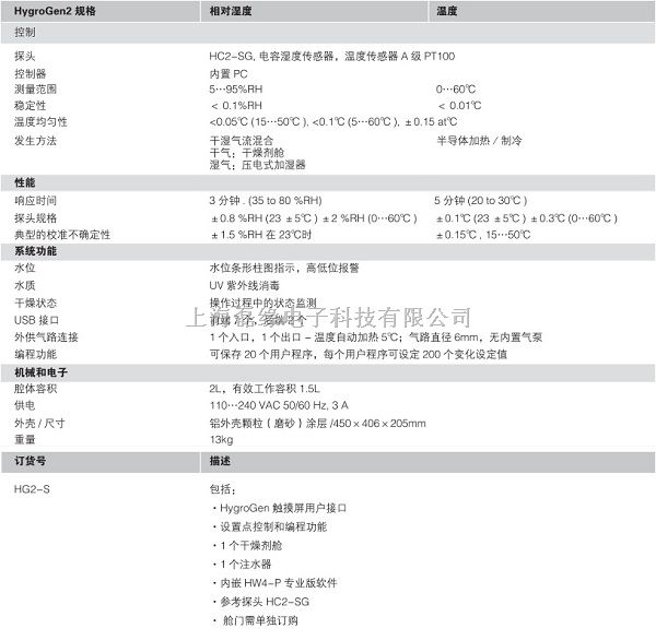 rotronic-瑞士罗卓尼克HygroGen2台式温湿度发生器