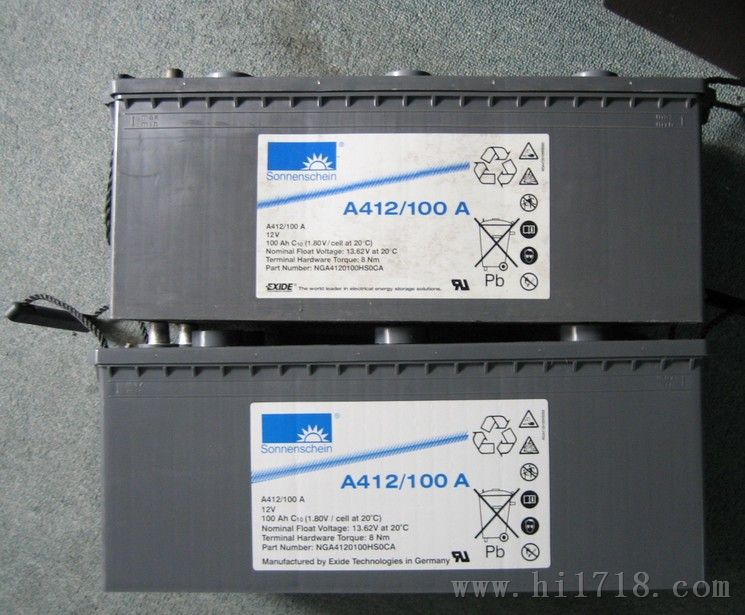 阳光蓄电池A412/100A