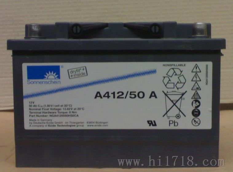 德国阳光蓄电池A412/100A