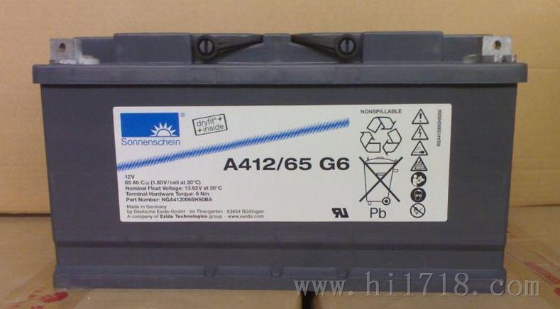 德国阳光蓄电池A412/100A
